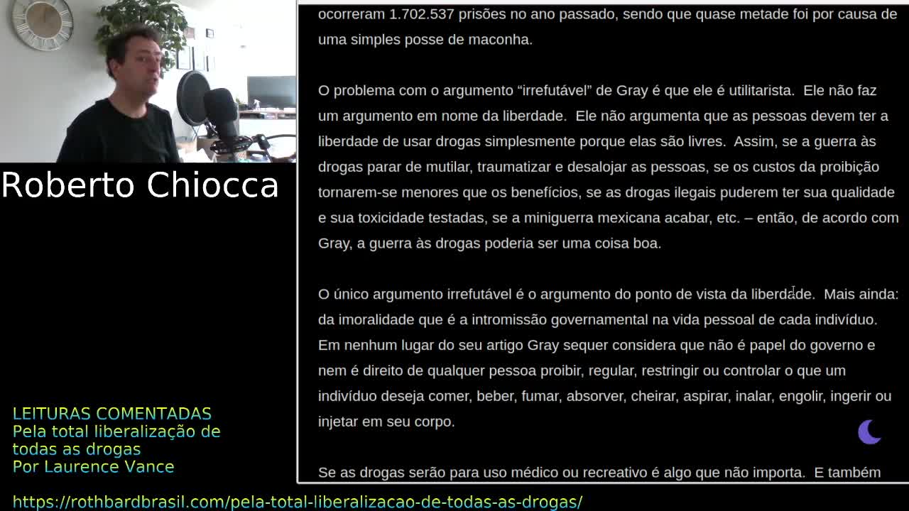 #6 Leituras comentadas - Pela total liberalização de todas as drogas