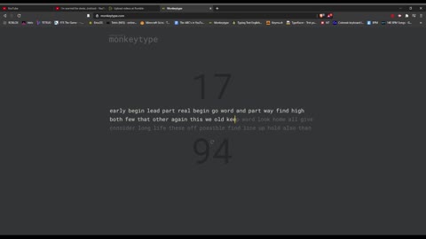 Monkeytype 91wpm