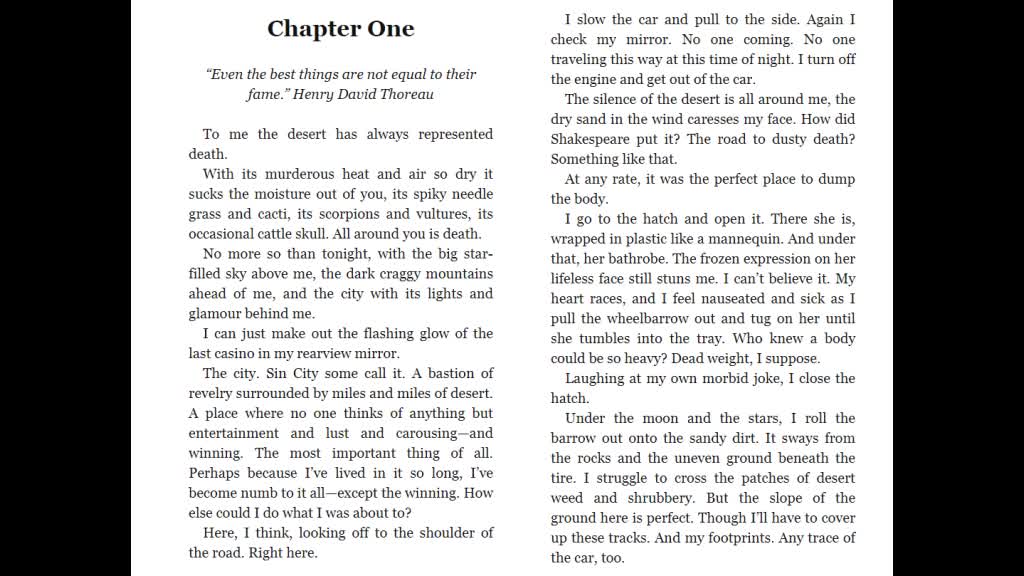 listen to chapter 1 audio book " all eyes on me ''