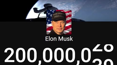 Elon Musk - 200M Followers!