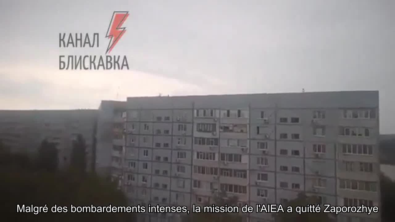 Malgré des bombardements intenses, la mission de l'AIEA a quitté Zaporozhye pour Energodar.