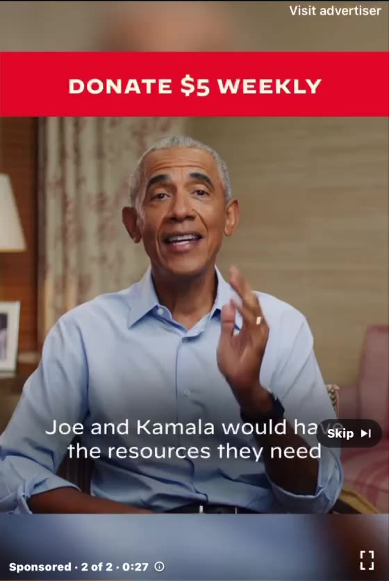 The 1% Joe/Harris campaign is still running this add