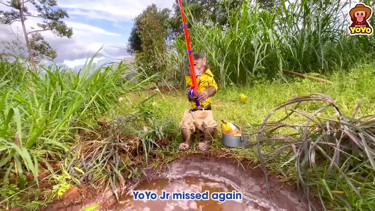 YoYo Jr goes fishing to raise ducklings