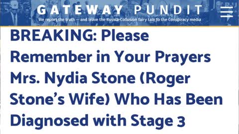 Roger Stone On His Wife’s Struggle With Cancer & Aftermath Of The Mueller Witch-hunt