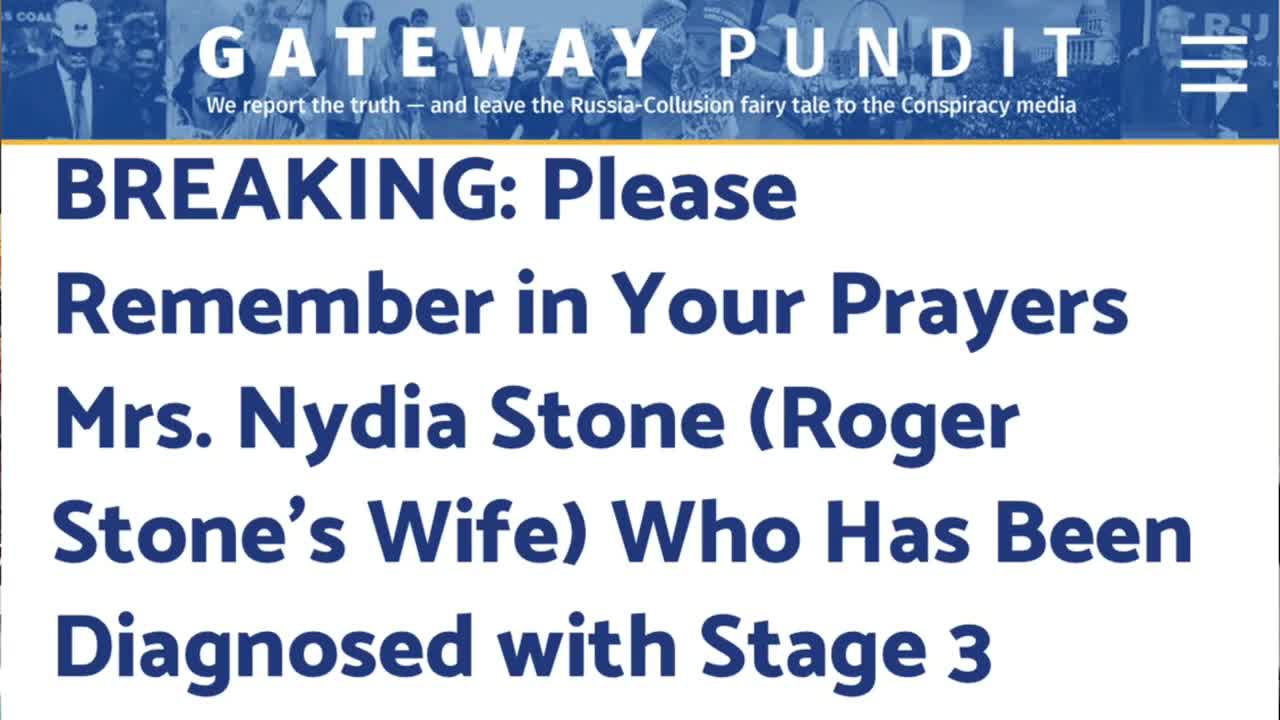 Roger Stone On His Wife’s Struggle With Cancer & Aftermath Of The Mueller Witch-hunt