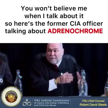 Former CIA officer talking about ADRENOchrome