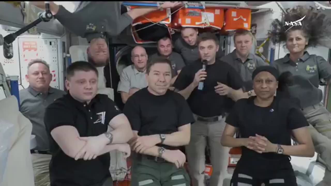 NASA's SpaceX Crew8 Give Farewell Remarks 🛸👋