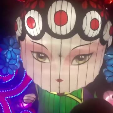 Video selfie with lighted lady!