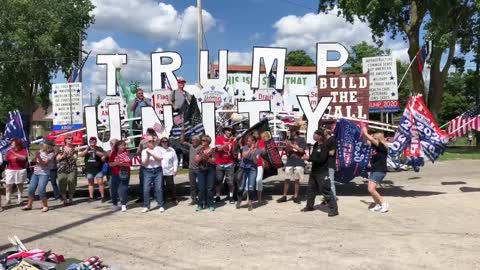 Holly Michigan Back the Blue / Trump Rally