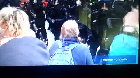 GERMANIA 22/05/2021 BERLINO TENSIONI E ARRESTI NEL PRIMO GIORNO DI MANIFESTAZIONI