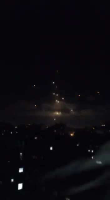 Arabs cheer as rockets fired into Israel and got intercepted by Iron dome