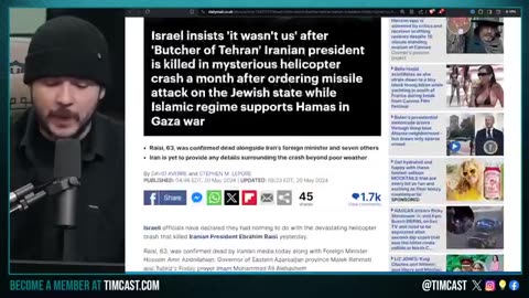 Iran's President dies in helicopter crash,World War 3 fear grows....