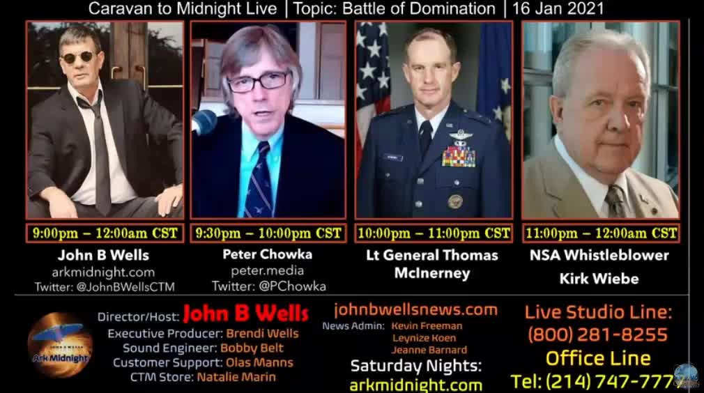 interview John B Wells 1-16-21, Lt General McInerney discussed Mike Lindell's meeting with POTUS.