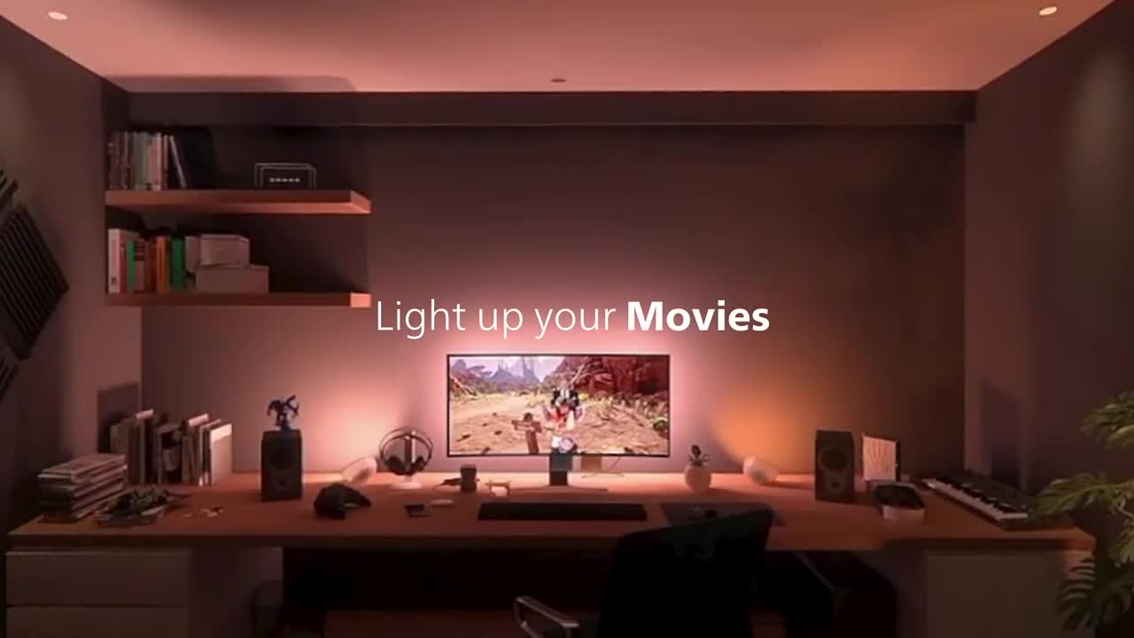 Philips Hue - Tingkatkan pencahayaan di area hiburan Anda!