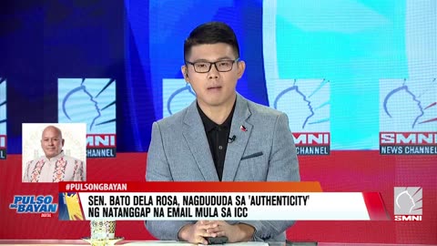 Senator Ronald "Bato" Dela Rosa, nakatanggap ng e-mail mula sa ICC; authenticity, pinag-aaralan