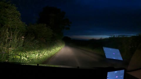 Night Driving speed lapse