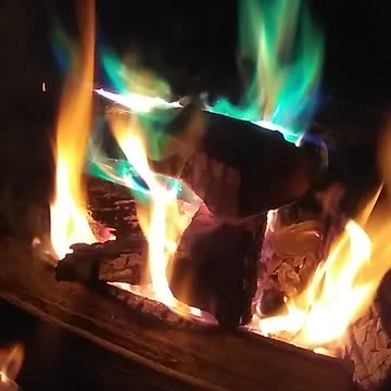 Awesome fire pit flame colors