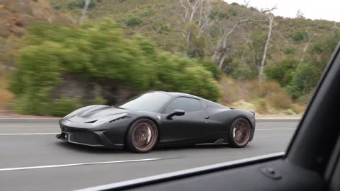 Two LOUD Ferrari 458 Italias with Novitec exhaust and headers. [4k] HEADPHONE USERS BEWARE!