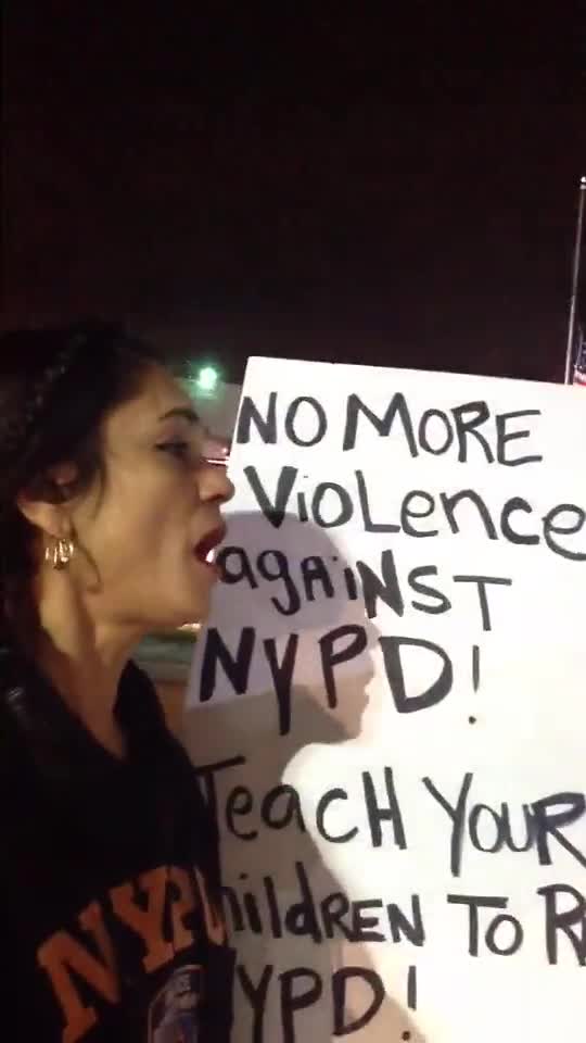 This is one powerful statement.....Respect the NYPD...