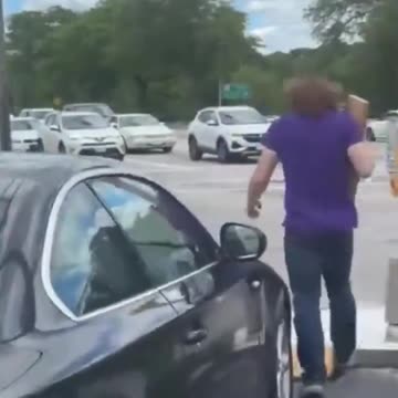 Transgender Freak Attacks Trump Supporter