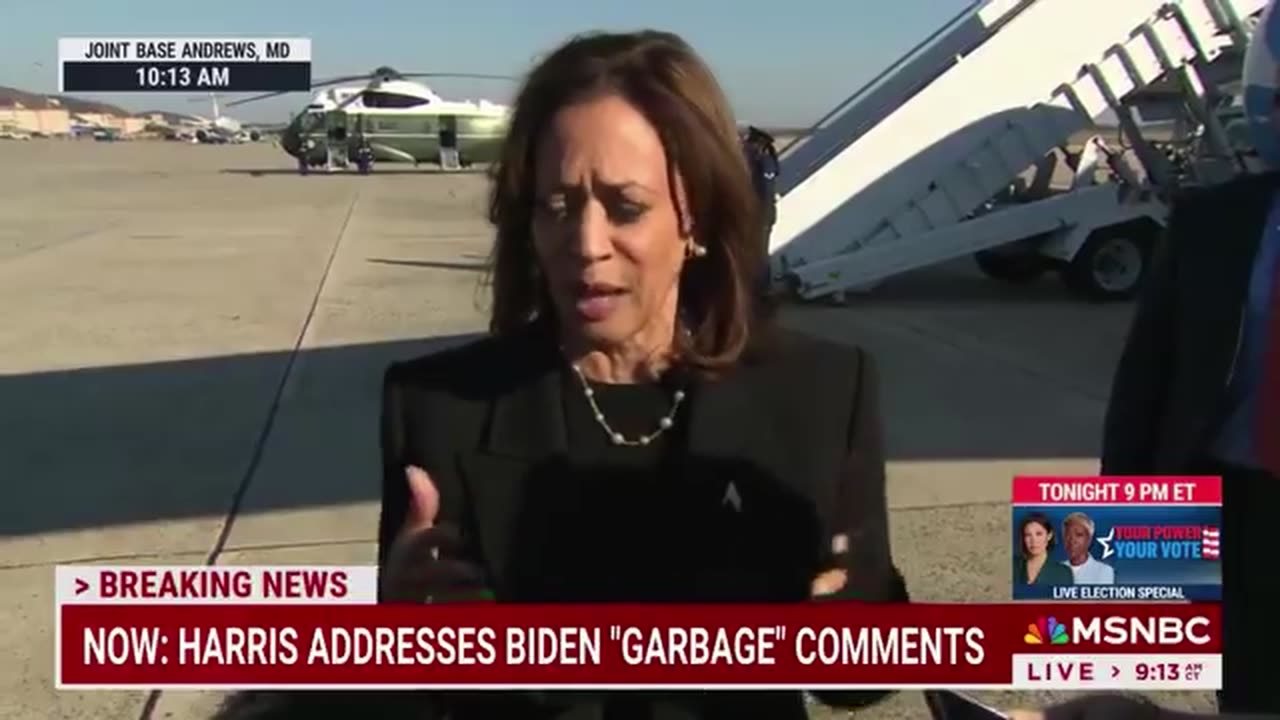 Kamala Harris Speaks Out On Biden’s Garbage Comment