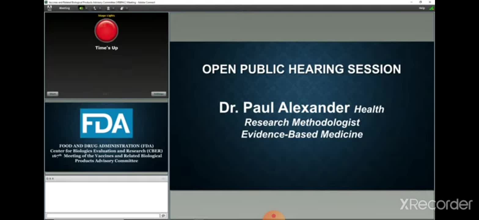 FDA Vaccine Meeting 9/17/21 - Dr. Paul Alexander