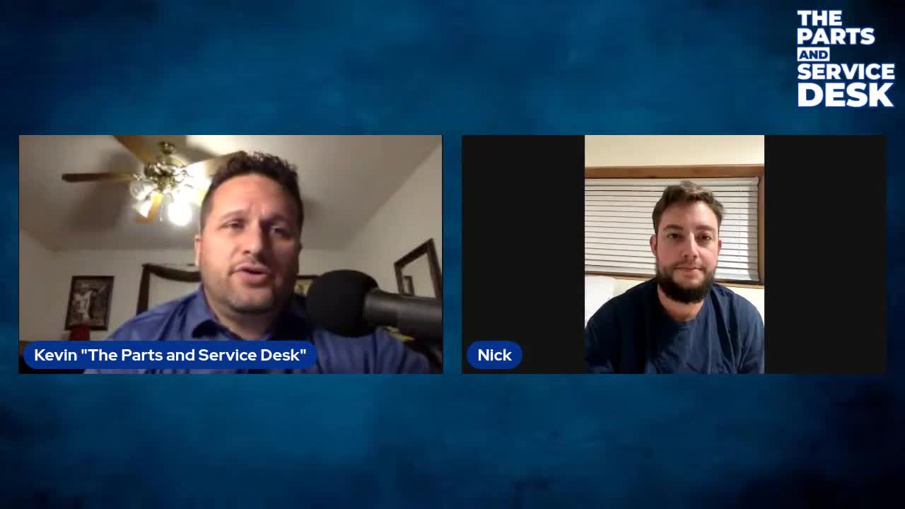 LIVE with Nicholas Overby on The Parts and Service Desk