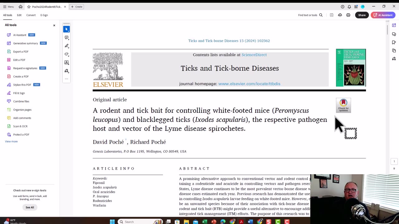 Does Warfarin-based Kaput Rodent and Tick Bait Work on Lyme Disease Vectors?