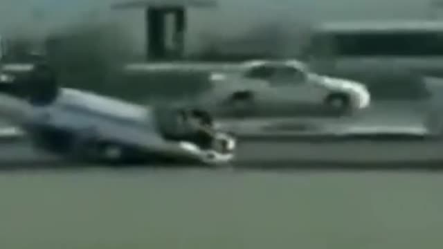 Car dragged down road on roof by truck #fail, #recoveryfail, #failarmy, #failure, #upsidedown,