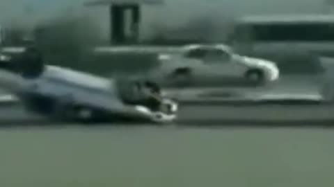 Car dragged down road on roof by truck #fail, #recoveryfail, #failarmy, #failure, #upsidedown,