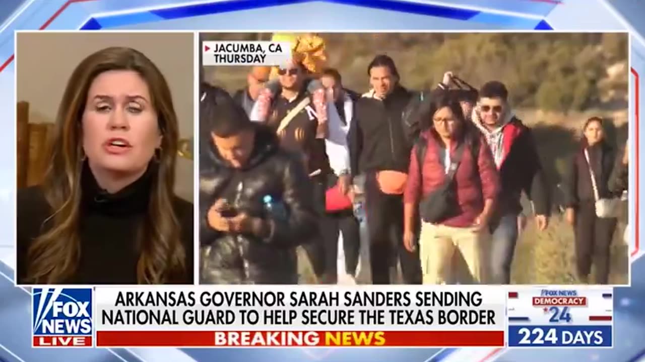 Sarah Huckabee Sanders Sending More National Guard Troops to Texas
