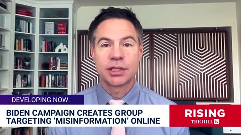 Biden Camp Forms 'MISINFORMATION' Group, CLEAR Ploy To Enact MORE Gov't Censorship: Shellenberger