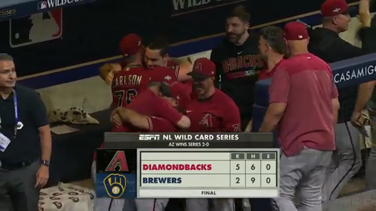 2023 NL Wild Card Series DBacks vs Brewers Game 2