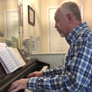 “Infant Holy, Infant Lowly” — Kendall Straight on the piano