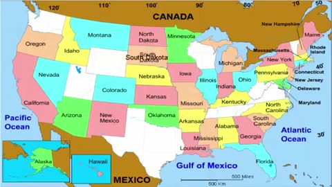 United States of America 50 States and Capitals