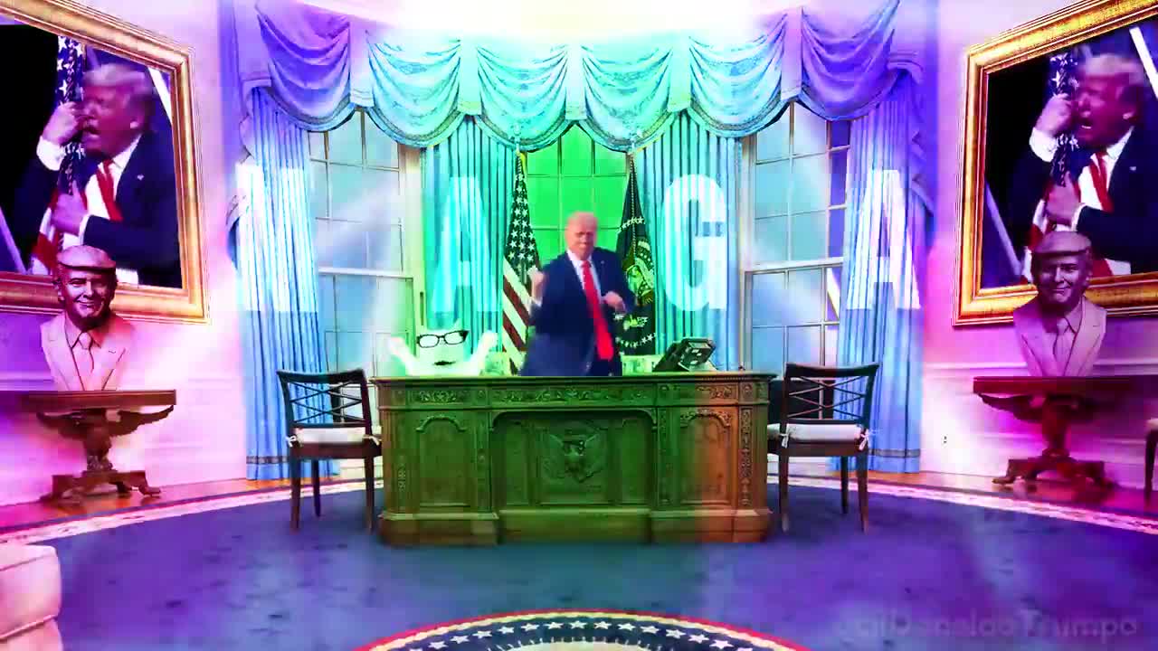 Trump - White House Oval Office Dance