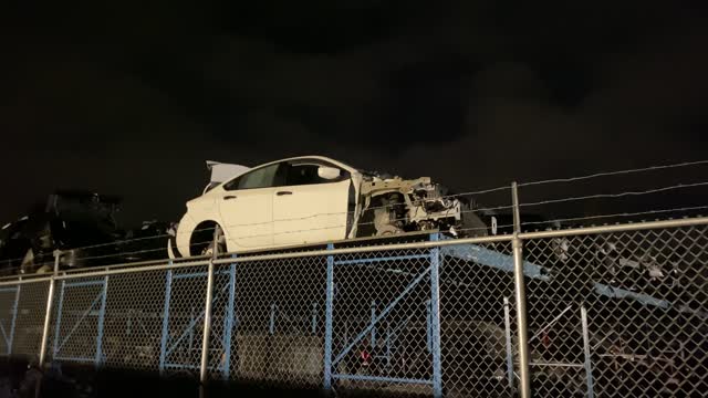 See how the front of this car looked after a crash