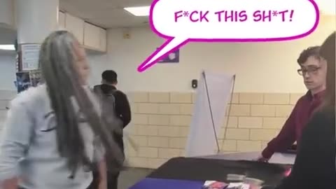 Crazy Pro-Abortion Professor Vandalizes Pro-Life Student Table