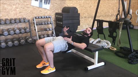 1 Leg Glute Bridge ISO Off Bench