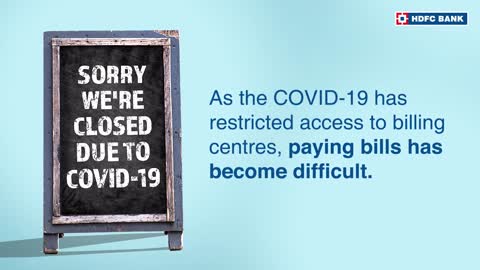 Know How to Pay Bills During Coronavirus Lockdown | HDFC Bank