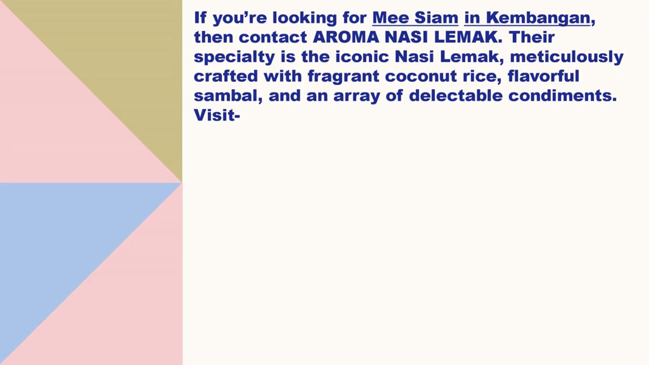 Best Mee Siam in Kembangan