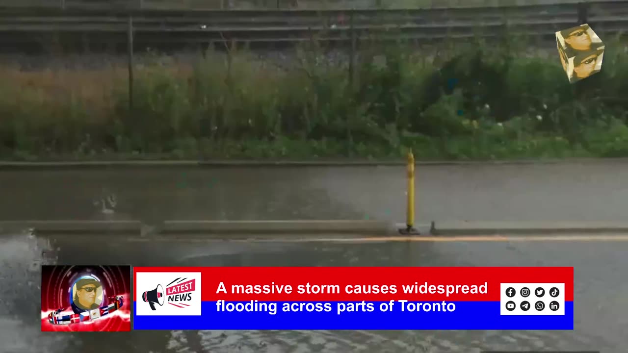 A massive storm causes widespread flooding across parts of Toronto