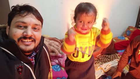 Cute baby funny dance video