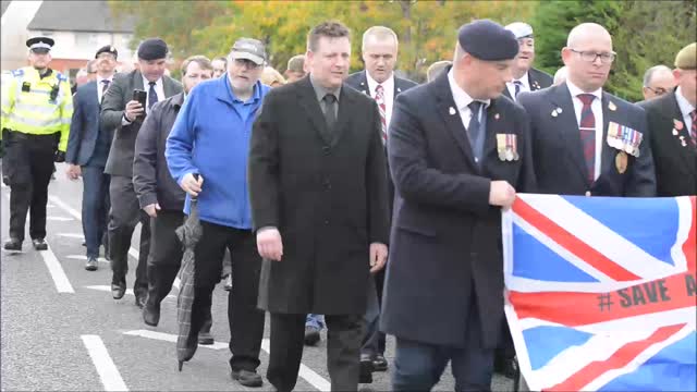 Veterans march in Newport protest