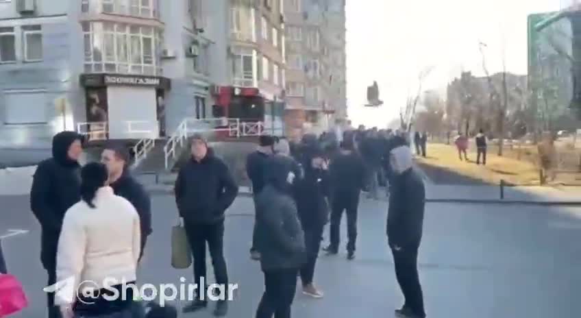 ⚡️Long queues in Kiev supermarkets😨
