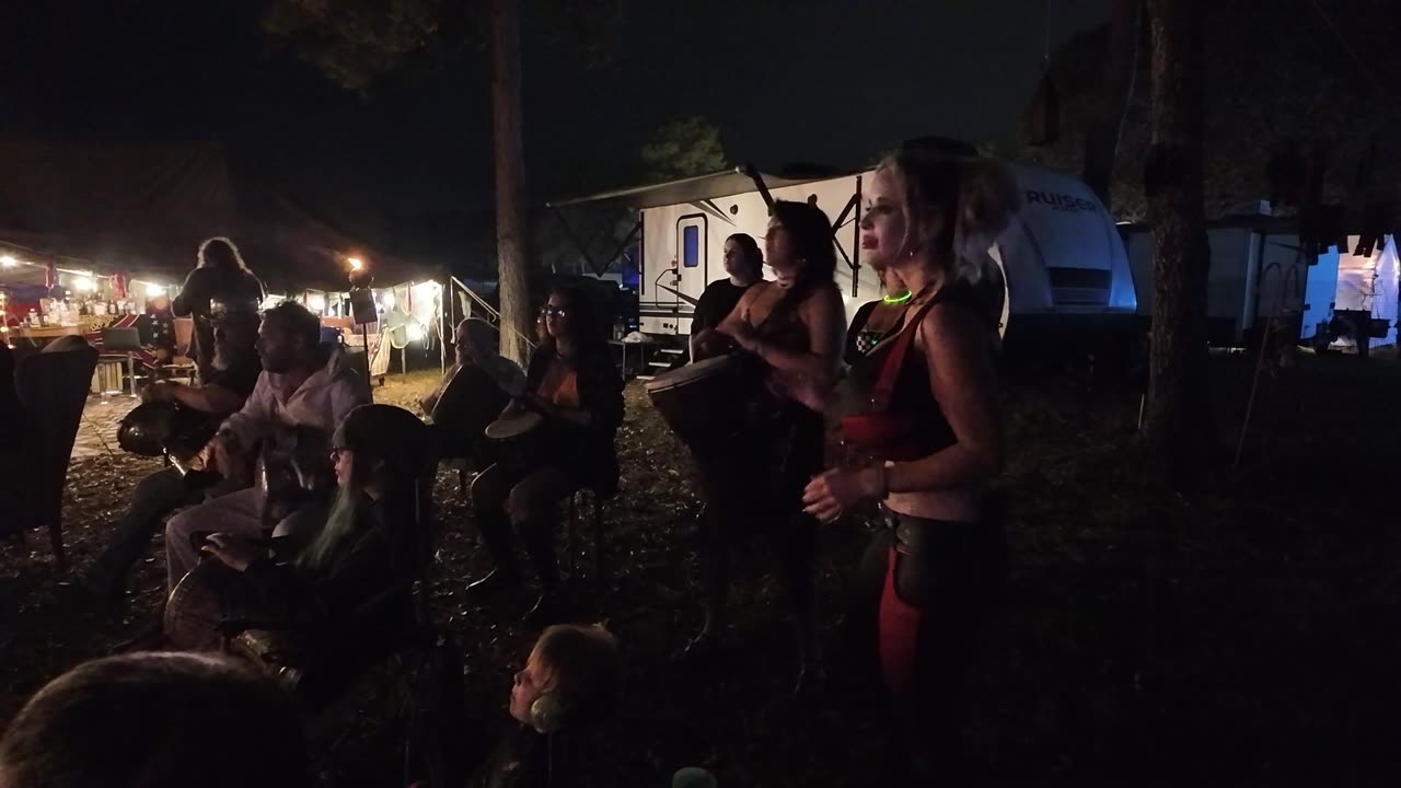 2024 Renaissance Festival Campfire Dancing