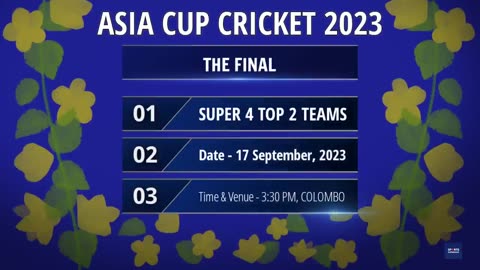 Asia cup 2023 schedule
