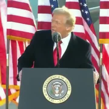 Trump: "Good bye. We love you. We will be back in some form...We will see you soon."