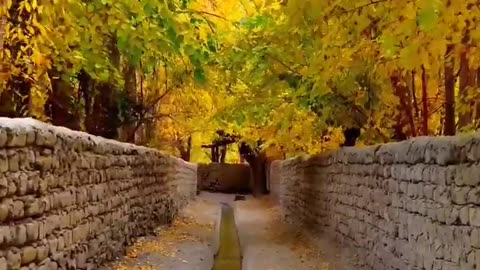 Autumn season in skardu.