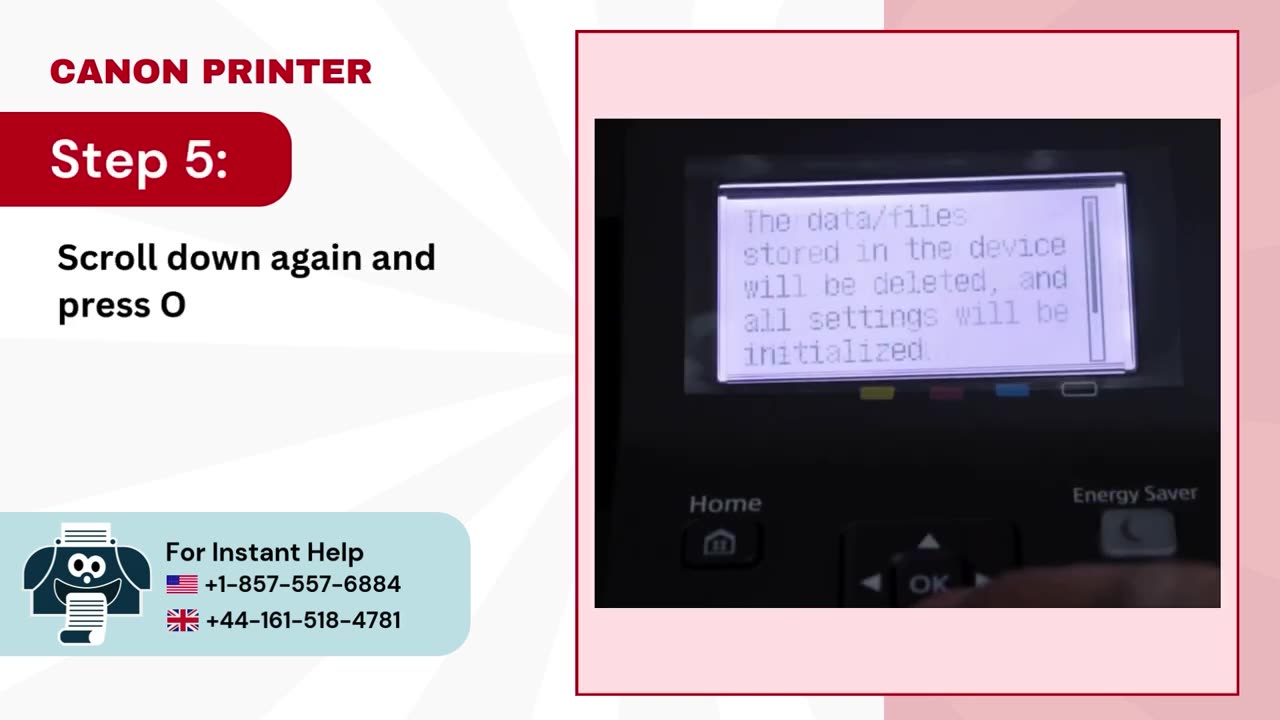 How to Factory Reset Canon LBP622Cdw?